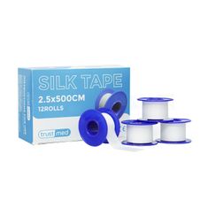 Hình ảnh của Băng dính lụa Trustmed 5cm x 5m hộp 6 cuộn