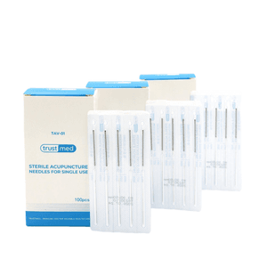 Hình ảnh của Kim châm cứu thép dạng vỉ số 5 kích thước (0,3mmx25mm),Trustmed