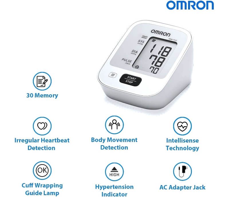 Hình ảnh của Máy đo huyết áp điện tử bắp tay cao cấp Omron HEM-7121