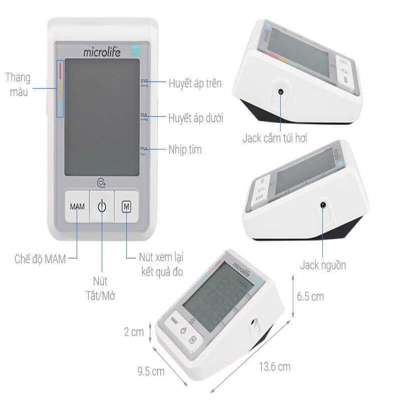 Hình ảnh của Máy đo huyết áp điện tử bắp tay Microlife B3 Basic