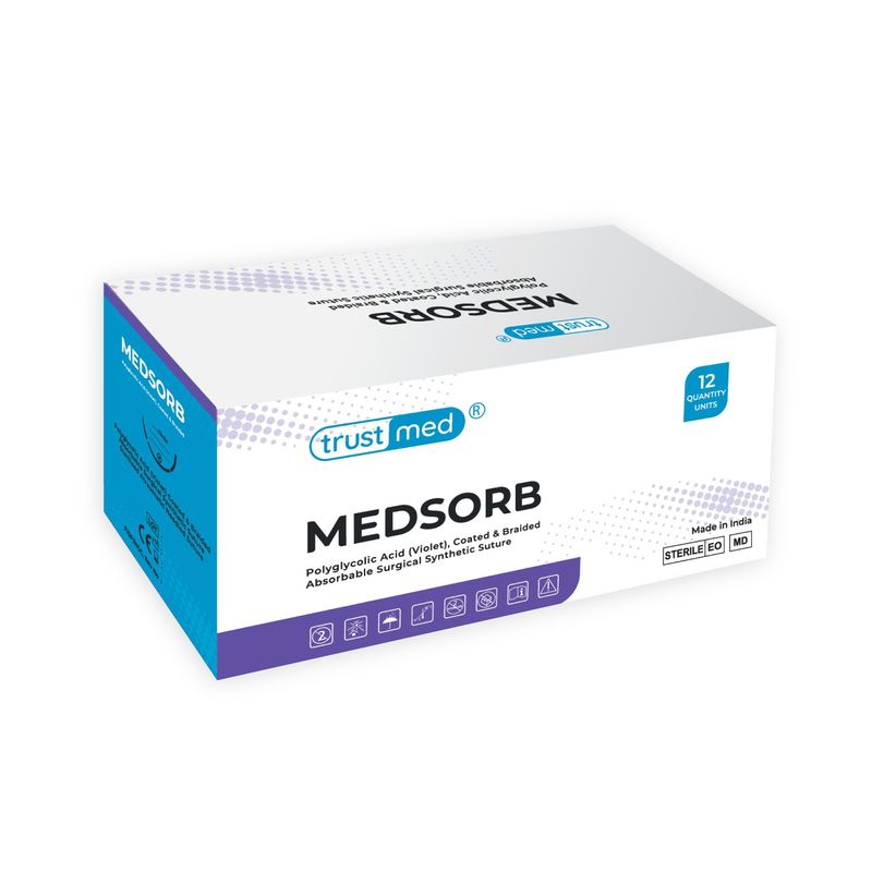 Chỉ phẫu thuật tự tiêu MedSorb - Polyglicolic Acid số 5/0