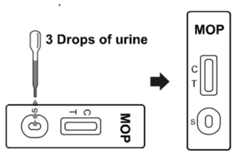 Hình ảnh của Test nhanh chẩn đoán chất gây nghiện Morphine (MOP) dạng khay, Biorex