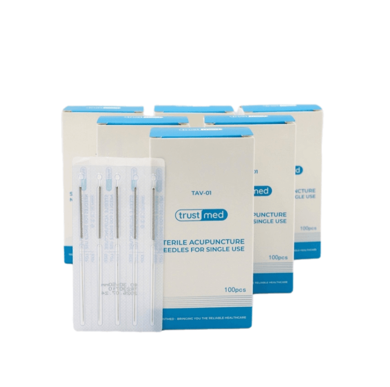 Hình ảnh của Kim châm cứu thép dạng vỉ các số 10 kích thước (0,3mmx75mm),Trustmed